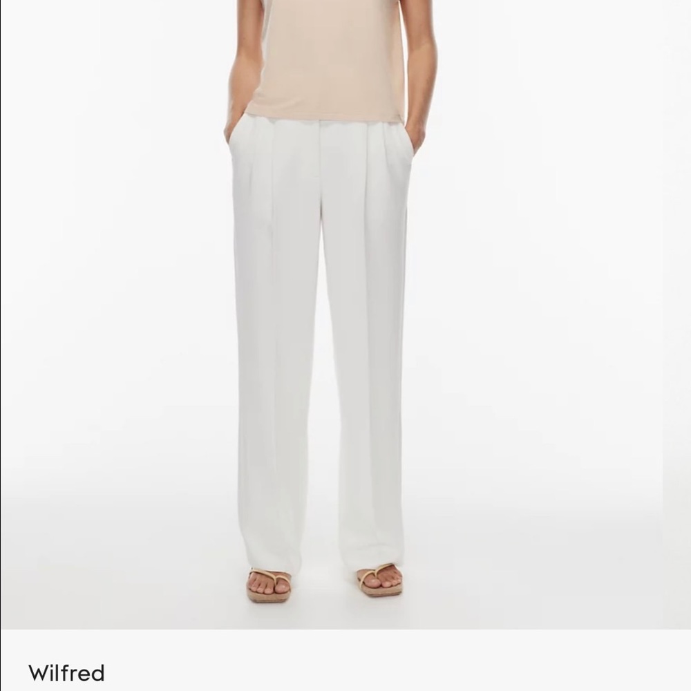 Aritzia effortless pants in light birch size 0